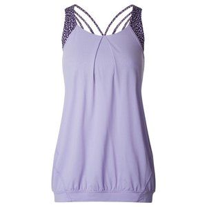 Lululemon Nouveau Limits Tank Lilac/Miss Mosaic Lilac Deep Zinfandel Size 6